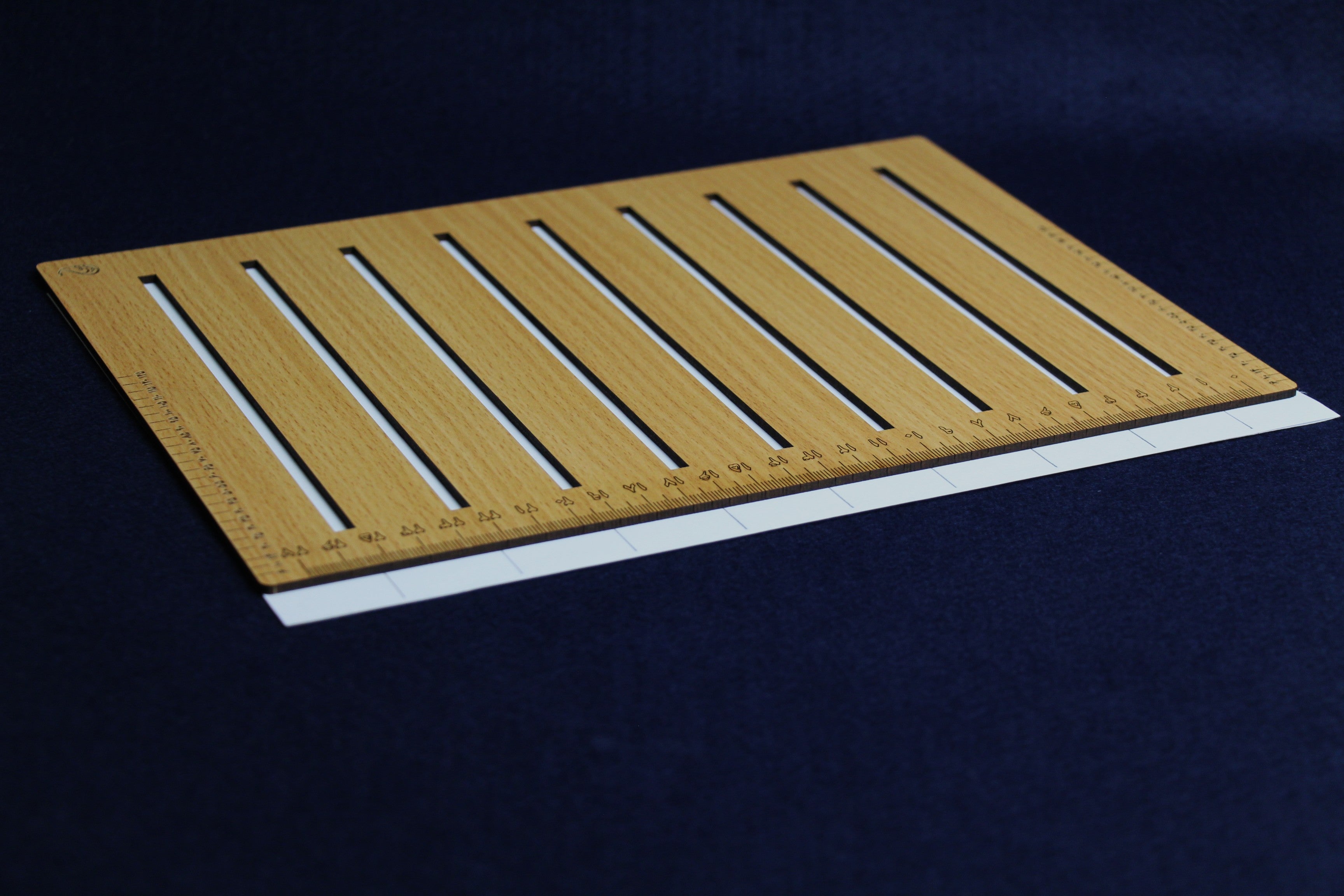 Wooden straight line stencil - 30 mm line gap