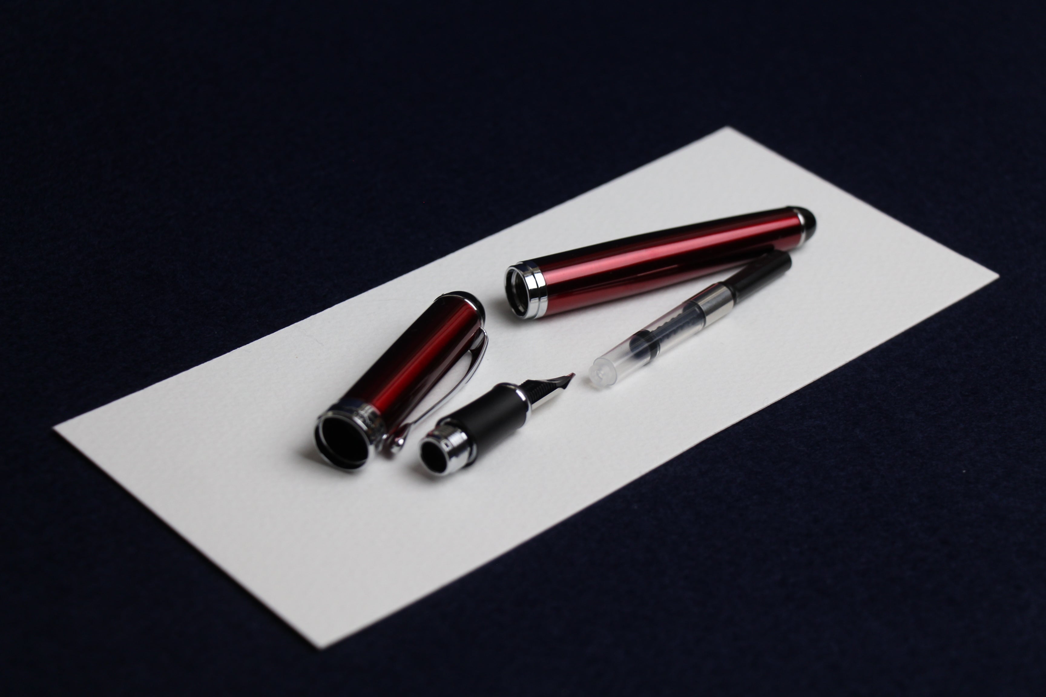 Jinhao X750 fountain pen with left oblique nib - red for Arabic calligraphy