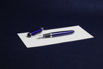 Load image into Gallery viewer, Jinhao X750 fountain pen with left oblique nib - blue, Arabic calligraphy
