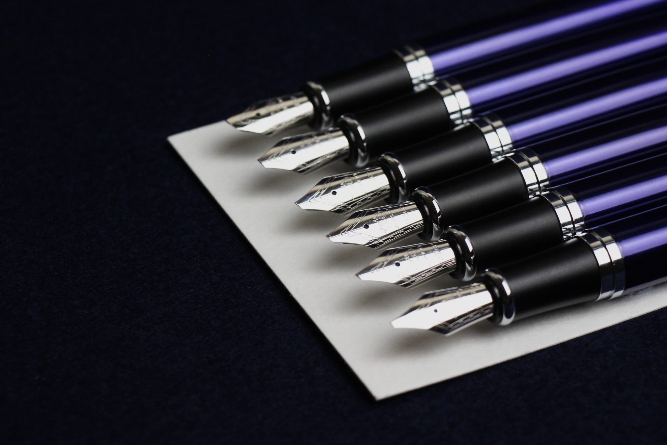 Jinhao X750 fountain pen with left oblique nib - blue, Arabic calligraphy