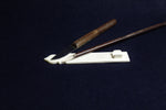 Load image into Gallery viewer, Small bone makta with stabiliser for cutting reed and bamboo pens for Arabic calligraphy
