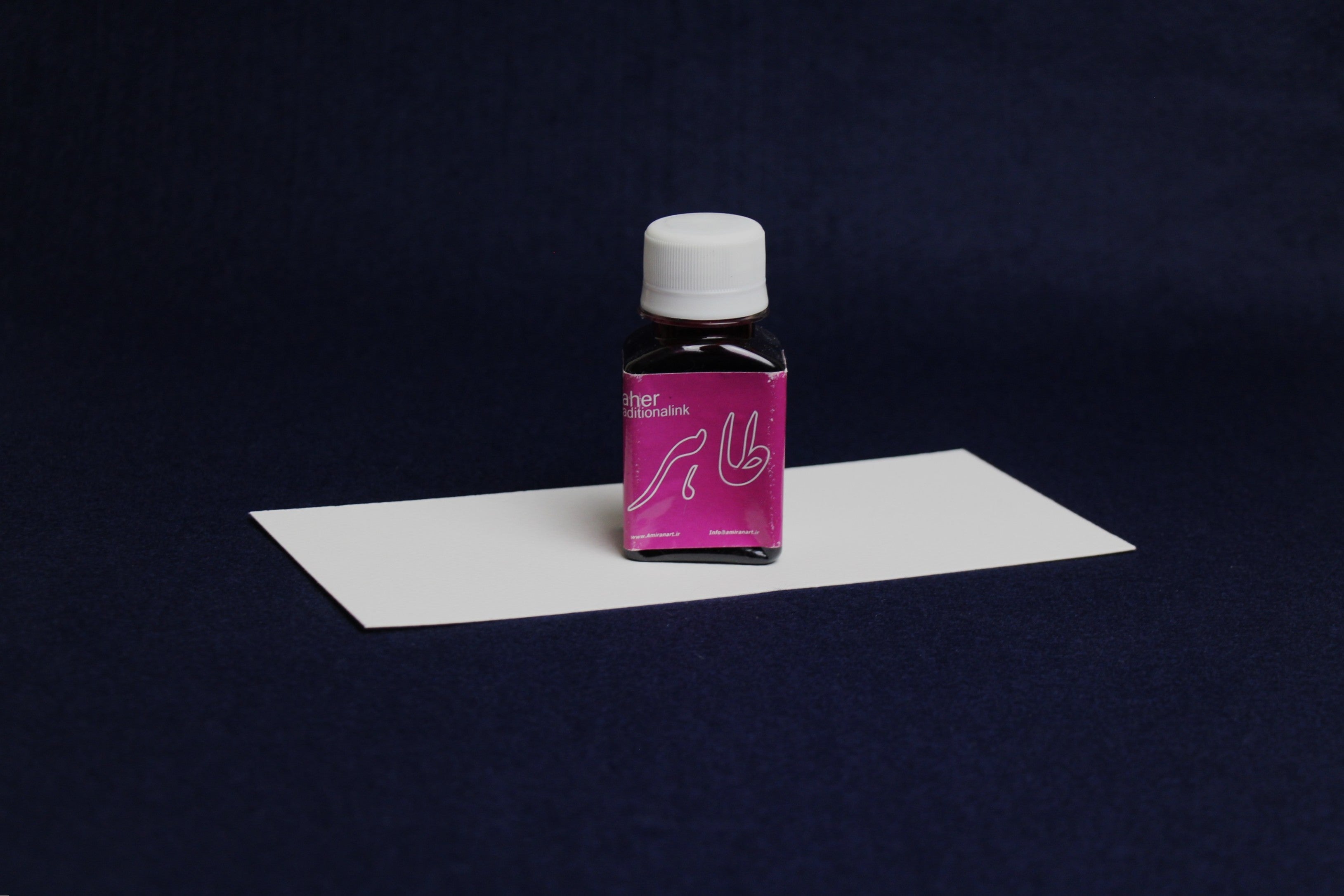 Taher traditional Iranian water-based ink for Arabic and Persian calligraphy beetroot magenta