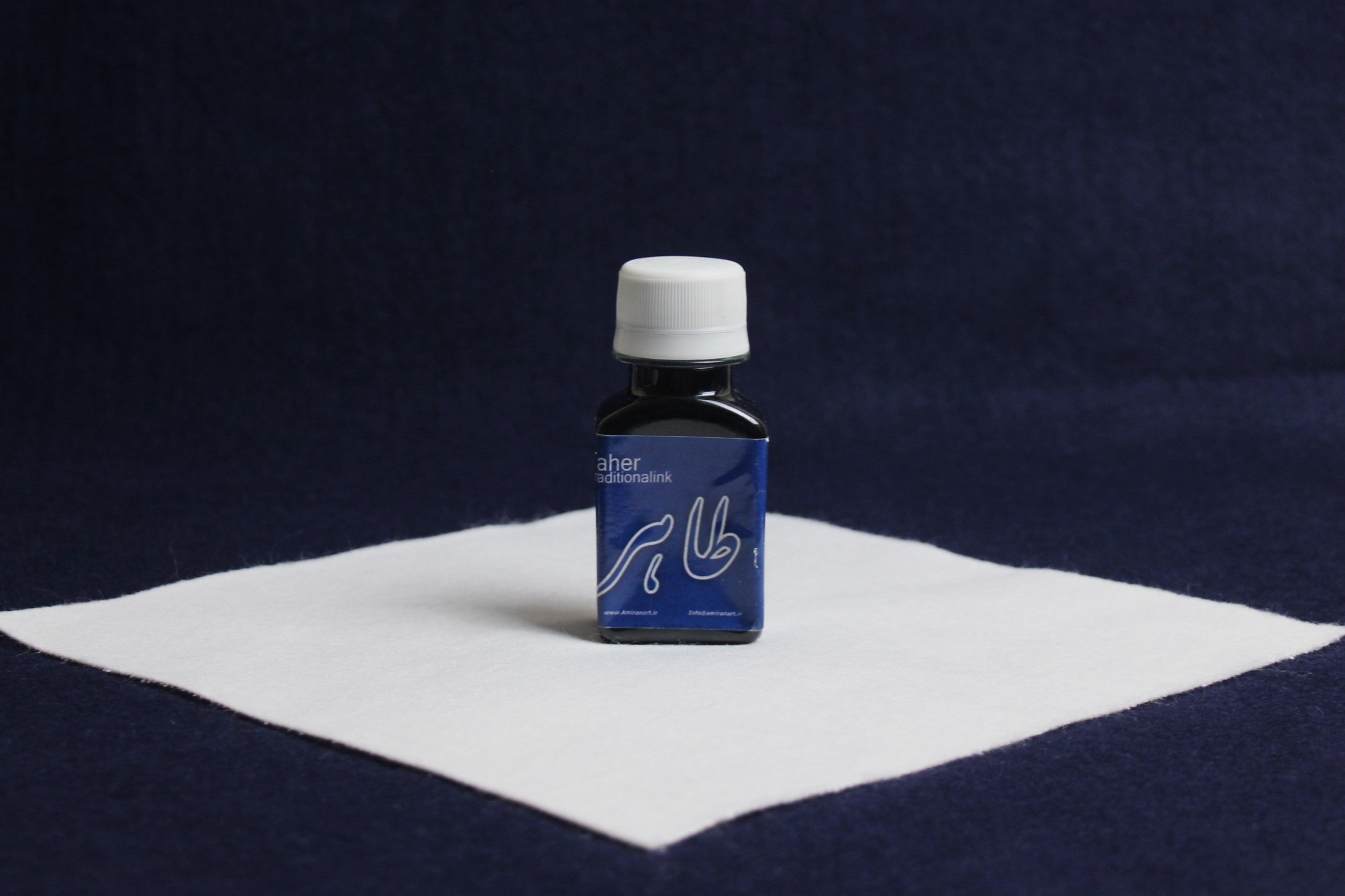 Taher traditional ink for Arabic calligraphy - peacock blue