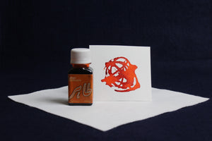 Taher traditional ink for Arabic calligraphy - orange