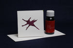 Load image into Gallery viewer, Amiran Iranian water-based ink for Arabic and Persian calligraphy burgundy
