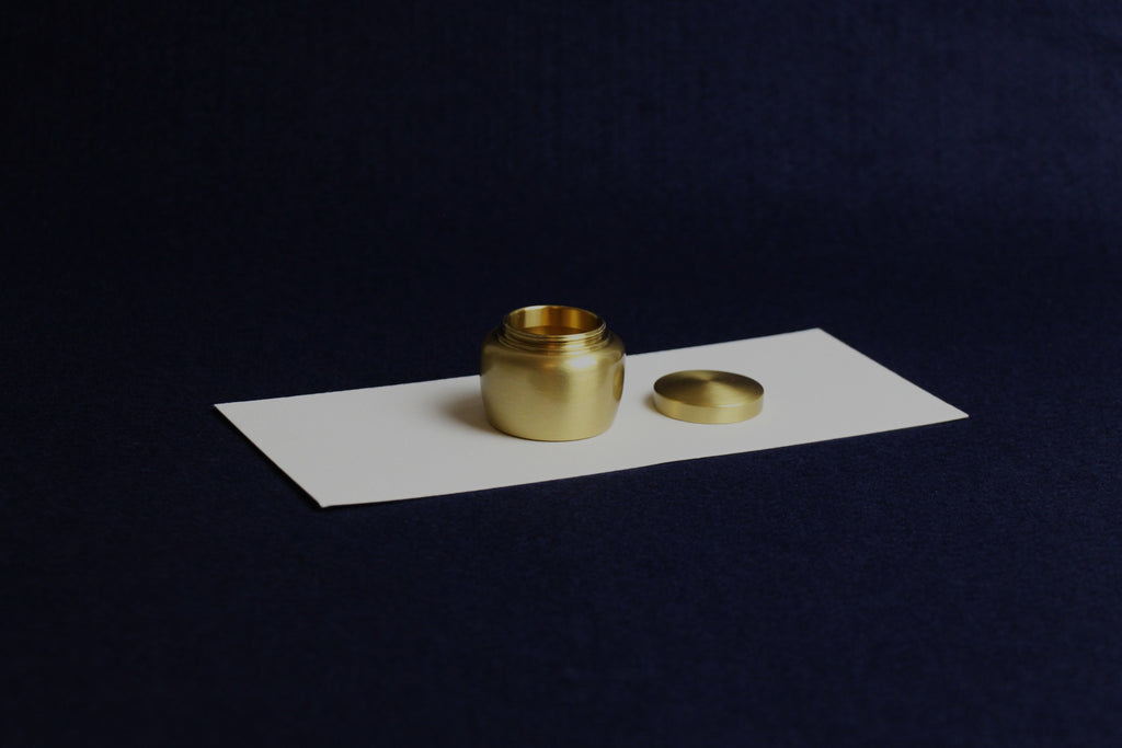 Brass inkwell for Arabic calligraphy (shape 4)