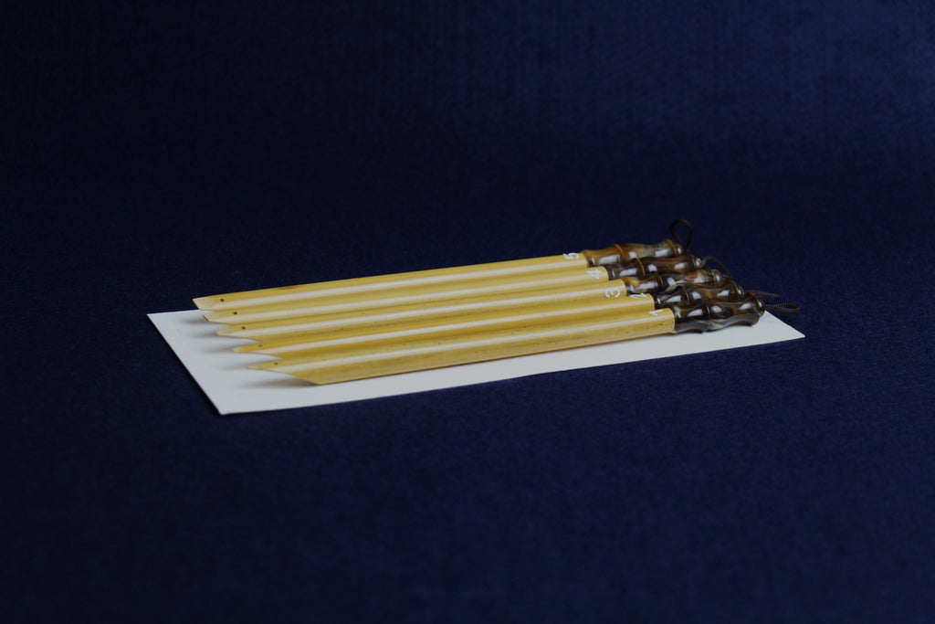 Basic bamboo qalam pen for Arabic calligraphy : 1 - 5 mm, dip pen with left oblique nib