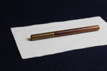 Load image into Gallery viewer, Retro sandalwood look fountain pen with left oblique nib for Arabic calligraphy - unbranded
