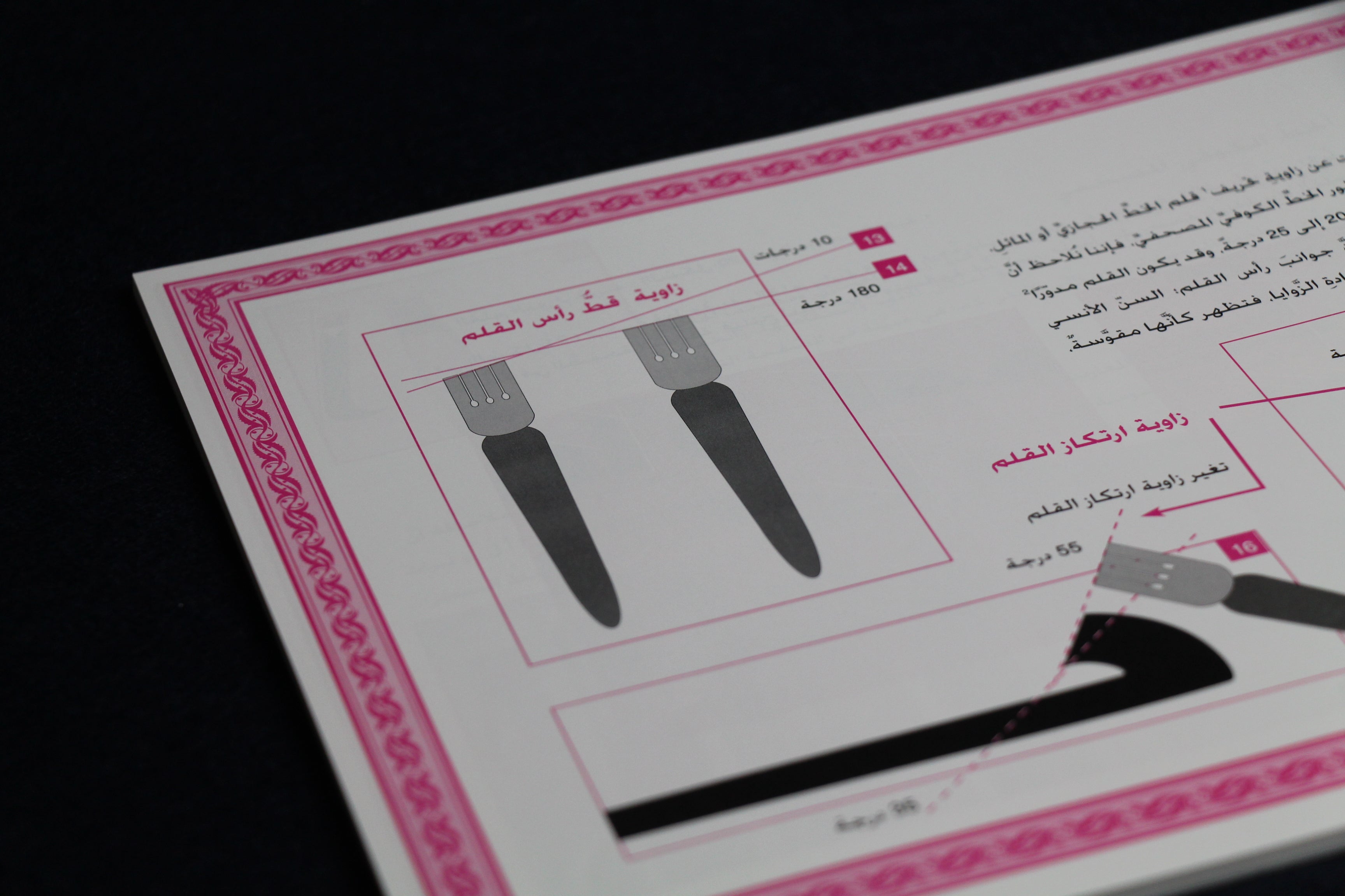 Mushafi Kufic script - Arabic calligraphy model book by Ahmed Khelloufi