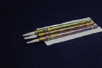 Load image into Gallery viewer, Set of 3 qalam pens with acrylic nib and painted handle: 3-5 mm
