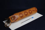 Load image into Gallery viewer, Round tube qalam case made of faux leather - light brown
