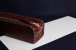 Load image into Gallery viewer, Faux leather case for Arabic calligraphy qalam pens - burnt sienna
