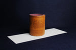 Load image into Gallery viewer, Faux leather qalam pen stand with Persian calligraphy - light brown

