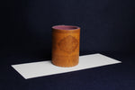 Load image into Gallery viewer, Faux leather qalam pen stand with Persian calligraphy - light brown
