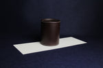 Load image into Gallery viewer, Dark brown faux leather qalam pen stand Arabic calligraphy
