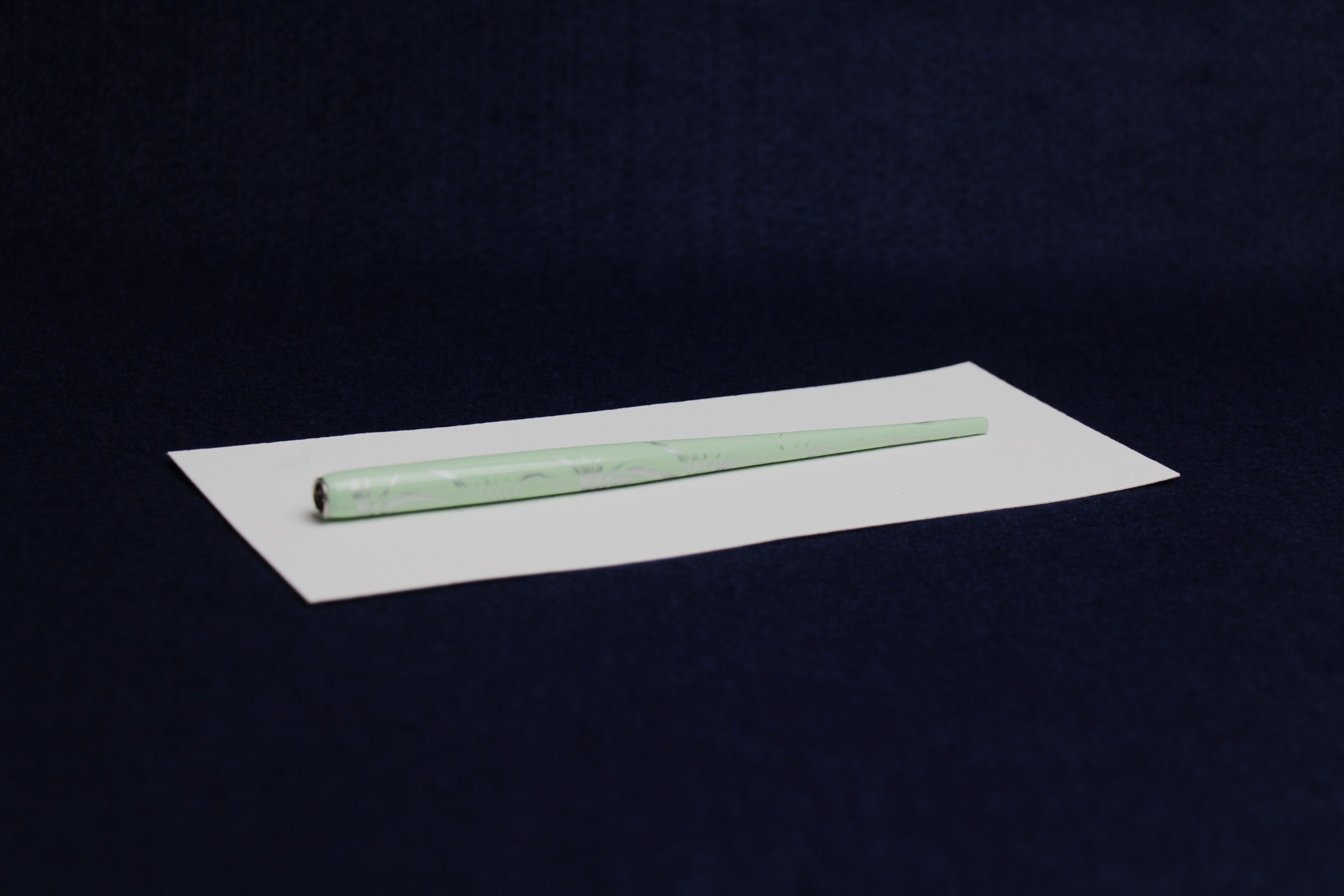 Standard nib holder - grey on mint green marble