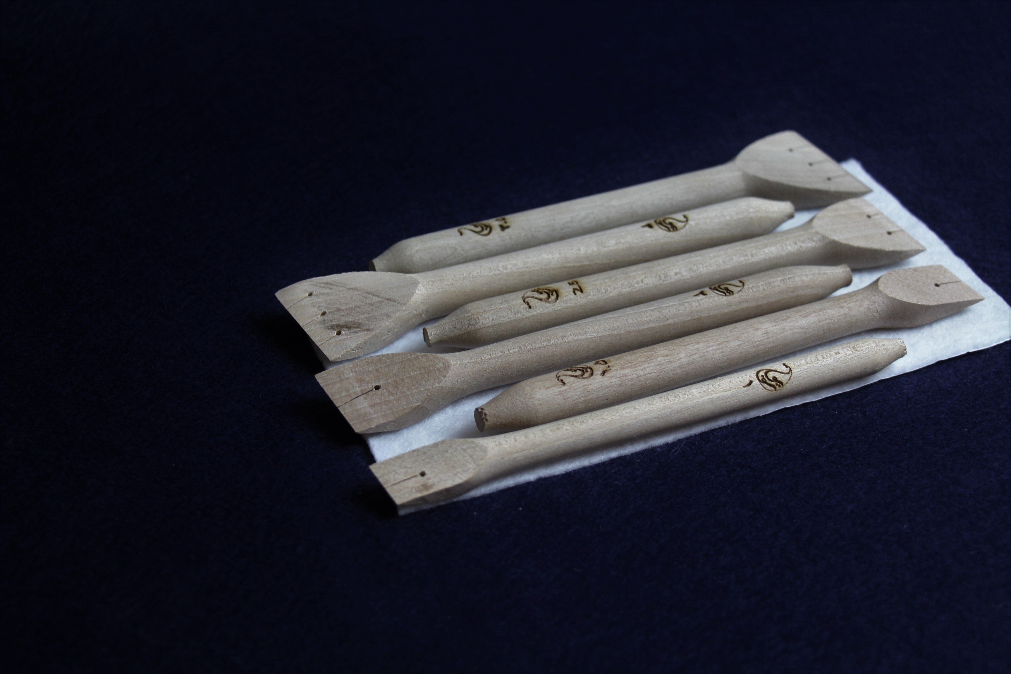 Walnut wood qalam pen for Arabic calligraphy: 10 - 35 mm