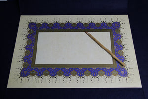 3 sheets of beautifully illuminated semigloss paper for Arabic calligraphy- pattern a