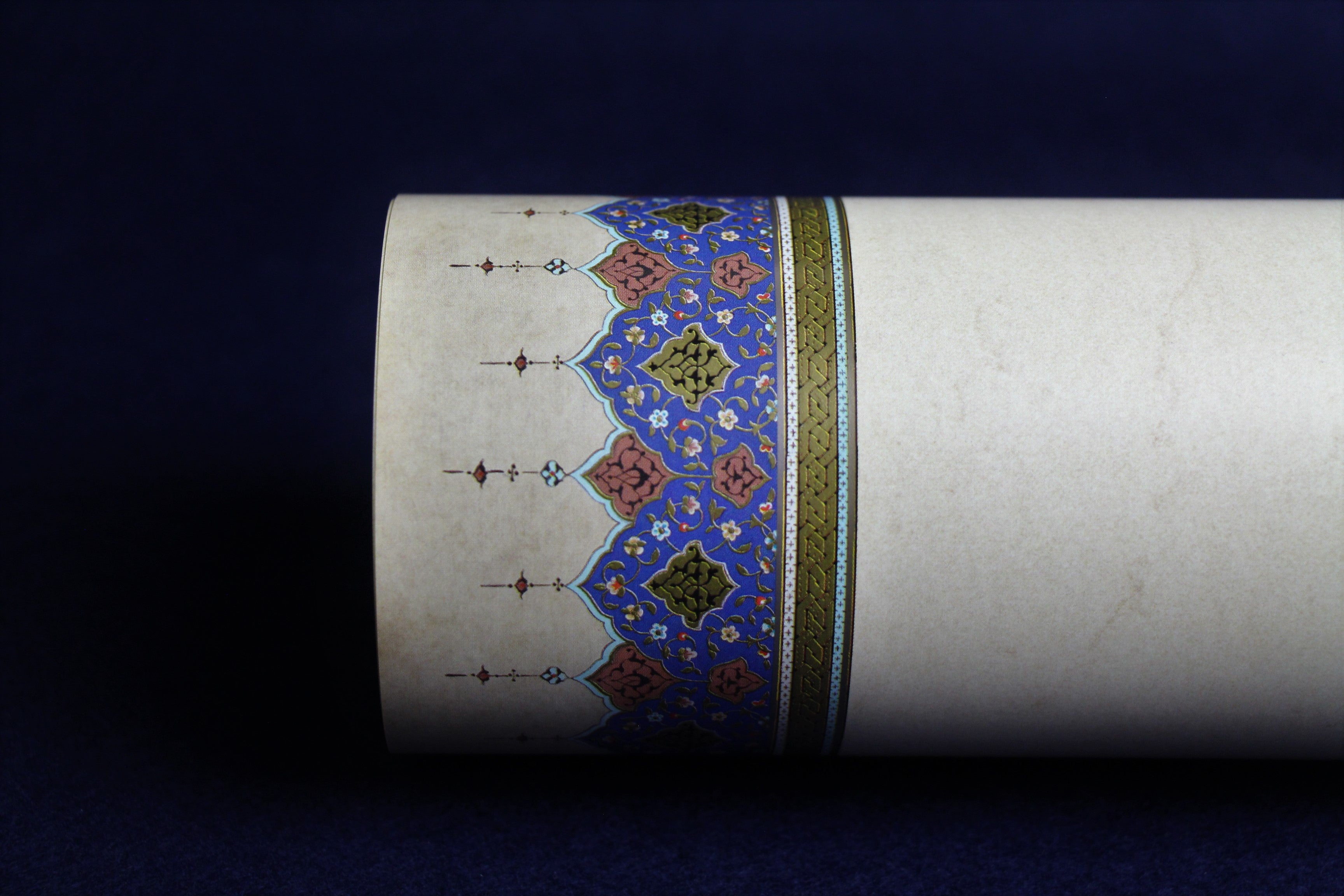 3 sheets of beautifully illuminated semigloss paper for Arabic calligraphy- pattern b