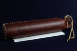 Load image into Gallery viewer, Round tube qalam case made of faux leather purple

