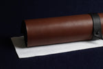 Load image into Gallery viewer, Large leather writing mat for Arabic calligraphy: 60 x 40 cm brown
