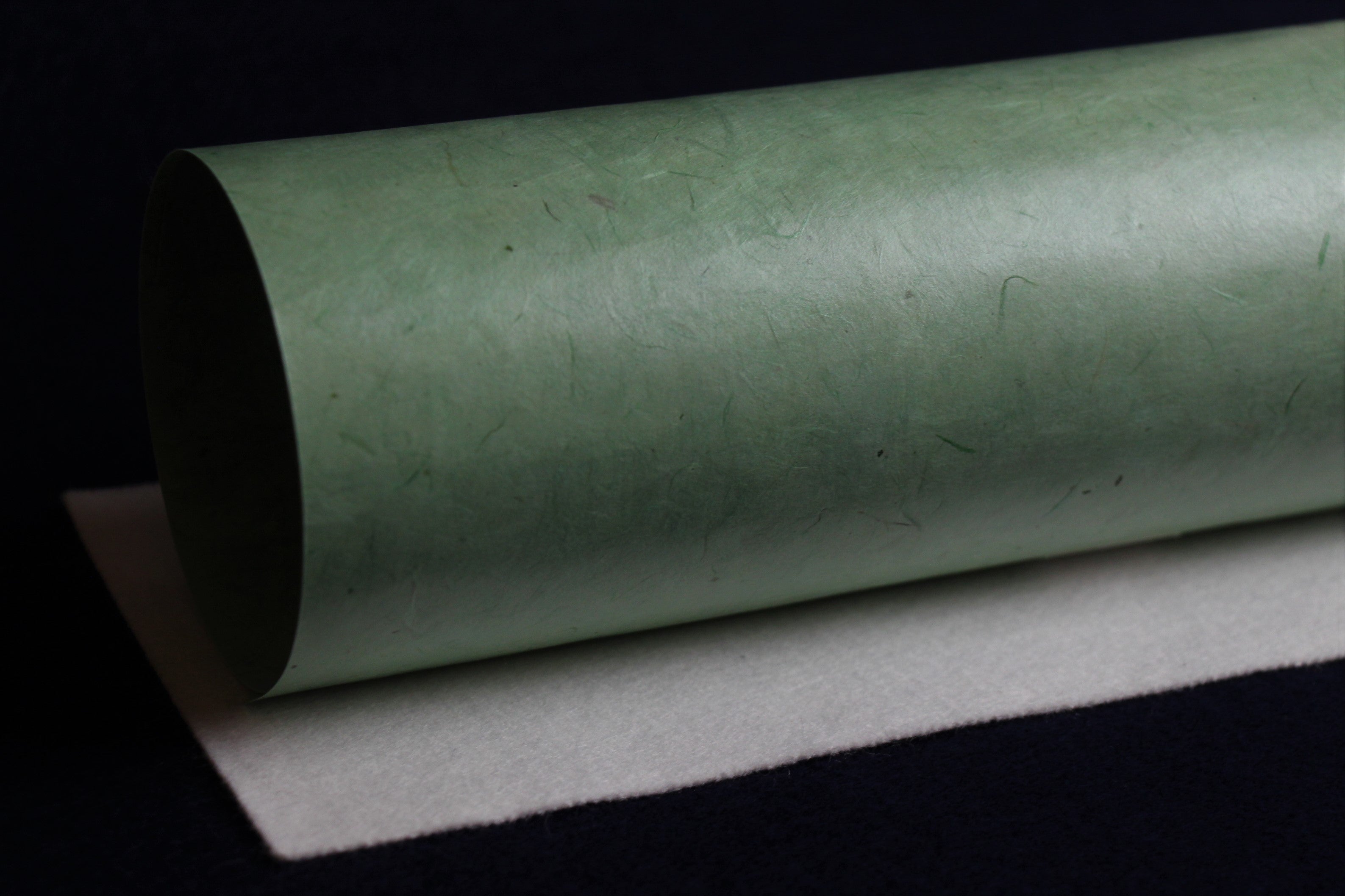 Handmade Nepal ahar paper for Arabic calligraphy:  emerald