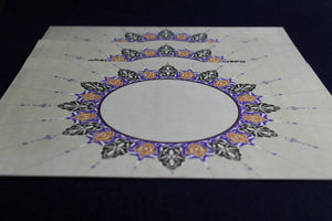 3 sheets of double sided decorated semigloss papers for Arabic calligraphy round