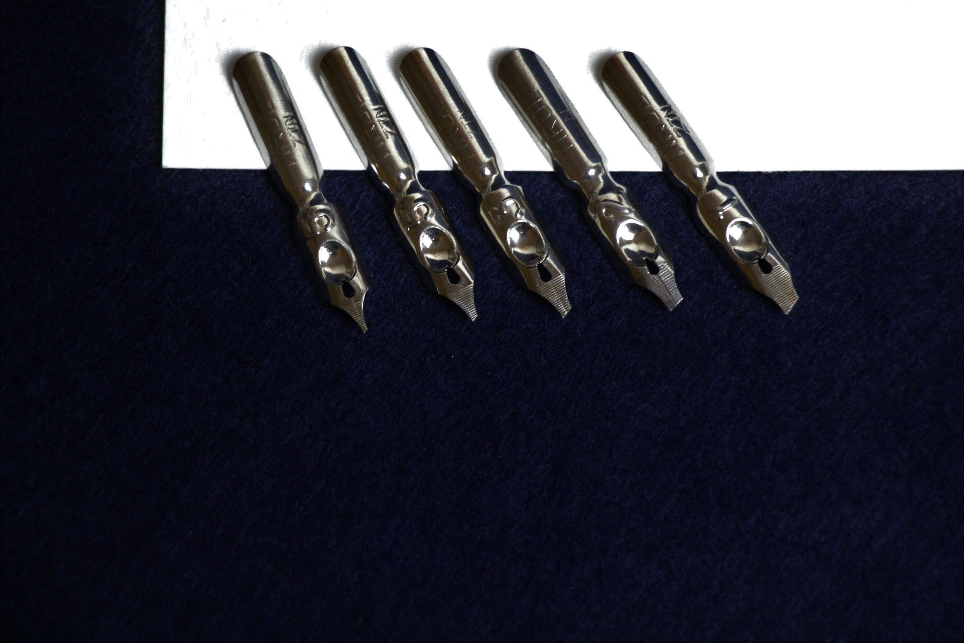 Stainless steel oblique nibs for Arabic calligraphy