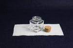 Load image into Gallery viewer, Square glass inkwell with cork stopper for Arabic calligraphy 6
