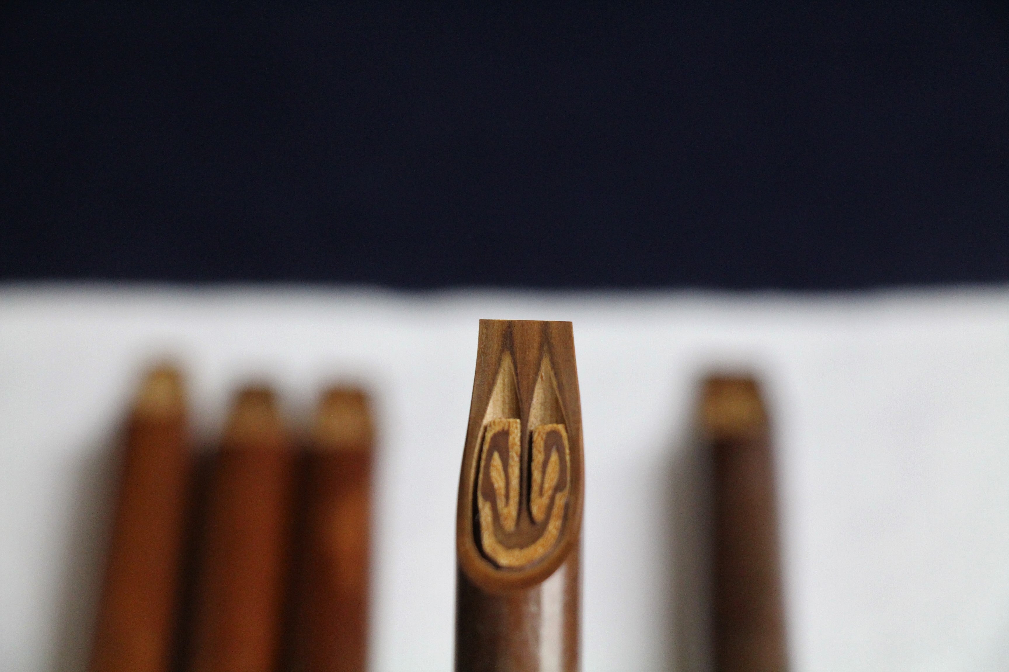 Handam Arabic calligraphy qalam dip pen for kufi mushafi script, set of 5, square nib