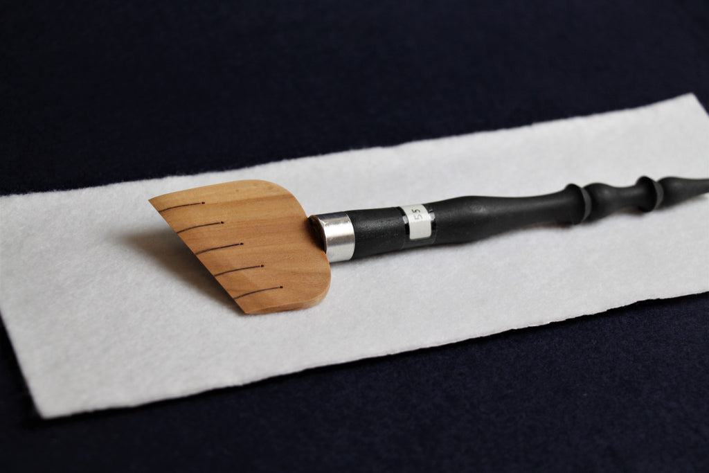 Single extra wide qalam pen with wooden nib for Arabic calligraphy: 50 - 75 mm