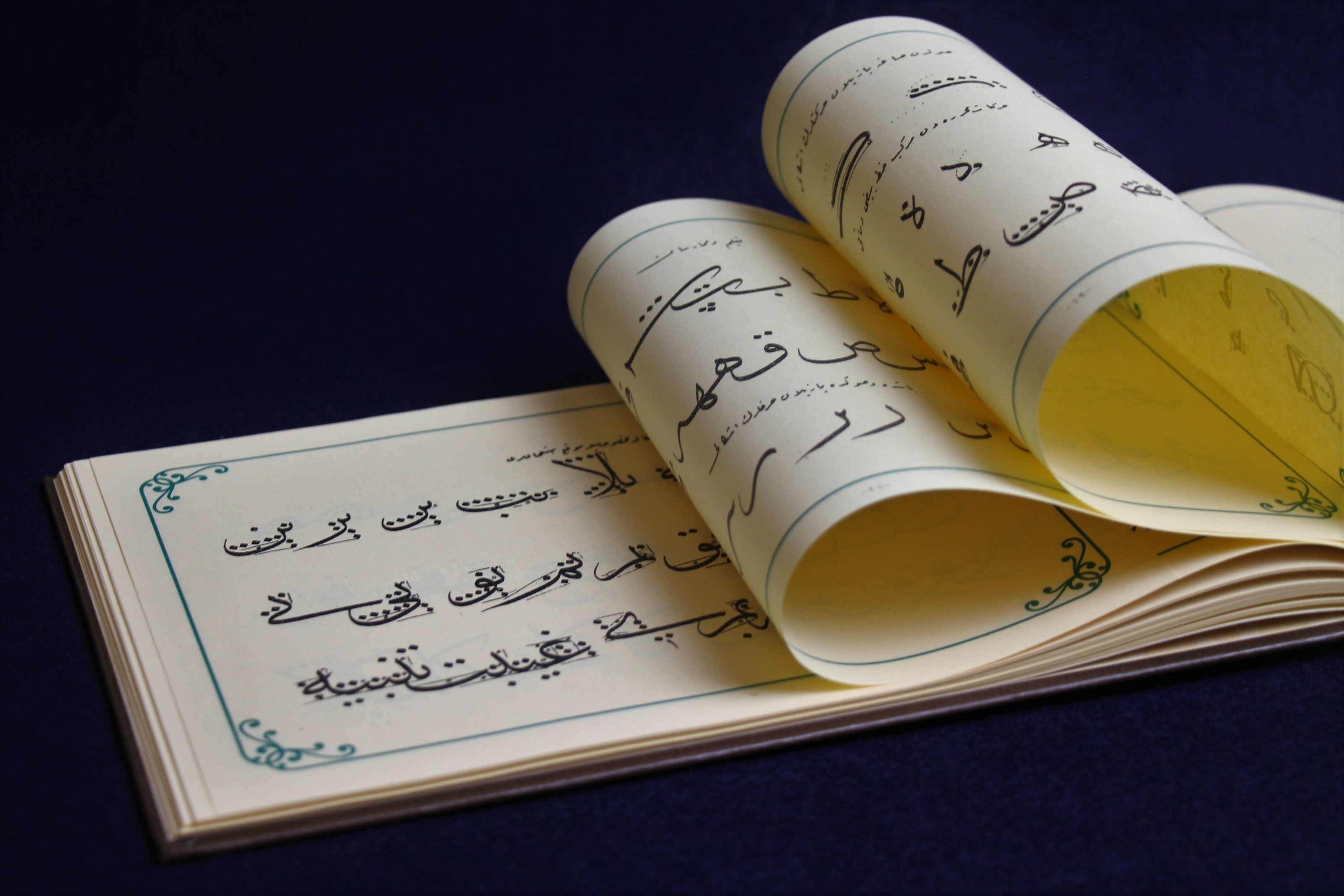 Ottoman Calligraphy:  Copy book (mashq) for Thuluth, Naksh, Ruq'a, Diwani, and Turkish taliq - work of Mehmet Izzet Efendi 3