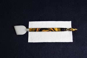 Single extra wide qalam pen with acrylic nib for Arabic calligraphy: from 31 to 35 mm