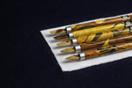 Load image into Gallery viewer, Set of 5  spotted bamboo qalams for Arabic calligraphy: 1.5 - 5 mm
