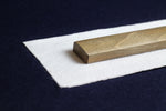 Load image into Gallery viewer, Rectangular walnut wood makta with sanding paper for cutting pens for Arabic calligraphy
