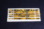 Load image into Gallery viewer, Set of 5 spotted bamboo qalams for Arabic calligraphy: 6 - 10 mm
