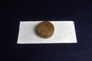 Round walnut wood makta for cutting pens for Arabic calligraphy 3
