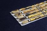 Load image into Gallery viewer, Set of 5 bamboo qalams for Arabic calligraphy: 11 - 15 mm
