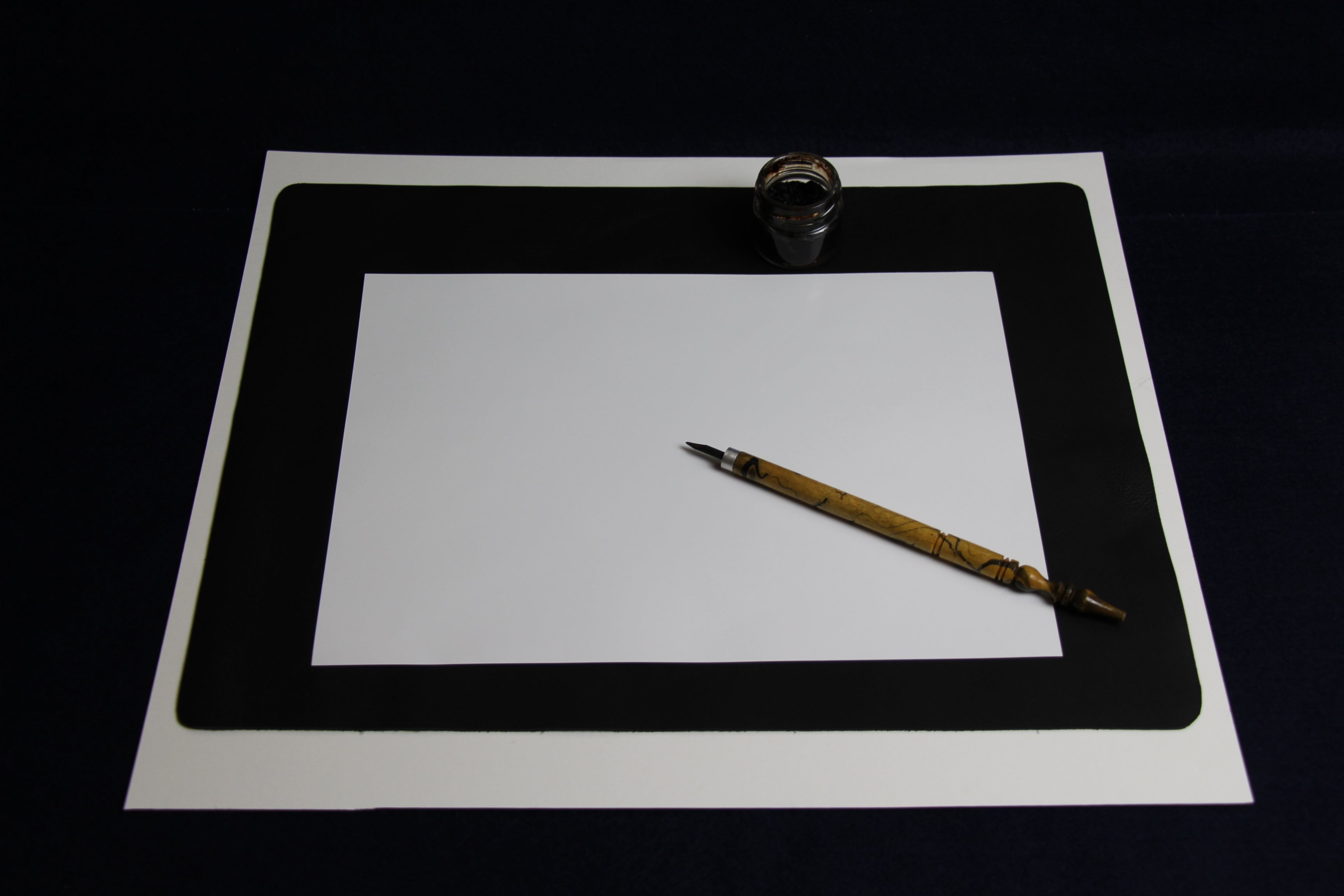 Rollable leather writing mat for Arabic calligraphy 9