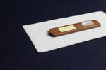Load image into Gallery viewer, Small wooden makta with plastic holder for cutting pens for Arabic calligraphy
