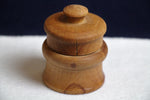 Load image into Gallery viewer, damage Turned wood inkwell with glass insert for Arabic calligraphy - 10 ml
