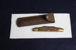 Load image into Gallery viewer, Ghalamtarash - Pocket knife for Arabic calligraphy qalam pens with two blades and leather case
