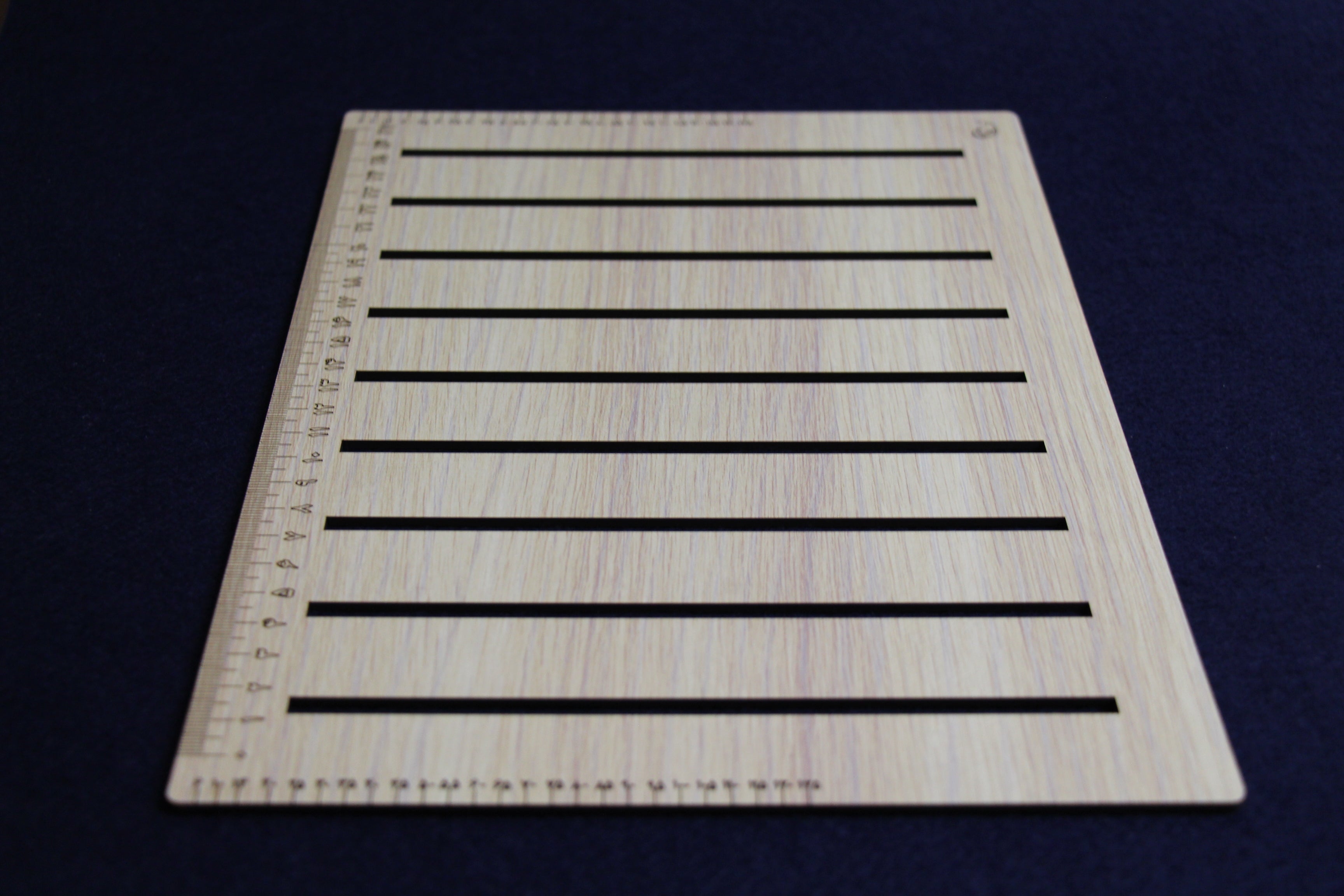 Wooden straight line stencil - 30 mm line gap