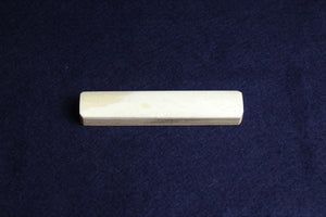 Bone makta block for cutting Arabic calligraphy qalam pens (with sanding paper)