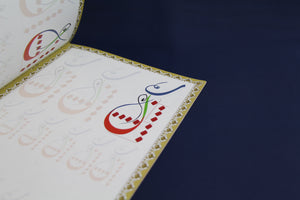 Arabic calligraphy workbook for Diwani Jali script2