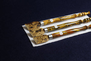 Set of 3 bamboo qalams for Arabic calligraphy: 22 - 24 mm