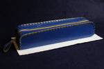 Load image into Gallery viewer, Faux leather case for Arabic calligraphy qalam pens blue
