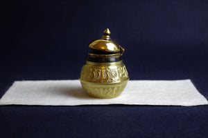 Brass inkwell for Arabic calligraphy