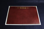 Load image into Gallery viewer, Leather writing mat for Arabic calligraphy burgundy
